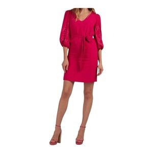 $348 Trina Turk Women's Pink‎ Valerian Lined Dress Size 10